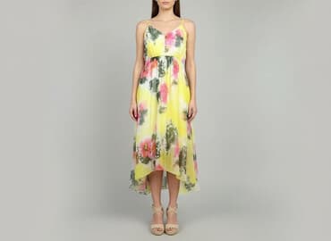 sukienki w kwiaty na wesele duze rozmiary: Sukienka damska, rozmiar S — 1