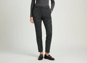 spodnie z niskim krokiem damskie h m: H&M, Spodnie materiałowe damskie, rozmiar 2XS — 1