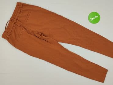 legginsy w kwiaty damskie: Material trousers for women, XS — 3