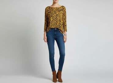 bluzka damska w panterkę: Bluzka damska, rozmiar S — 1