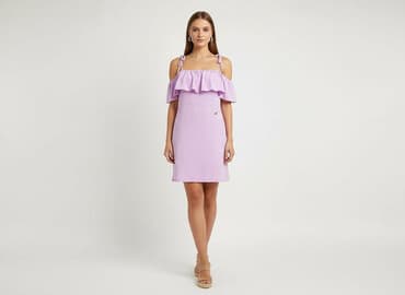 fioletowe sukienki plus size: Sukienka damska, rozmiar S — 6