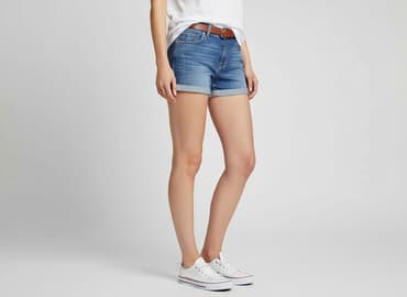 krótkie spodenki z dzinsów: ONLY, Szorty damskie, rozmiar M — 6