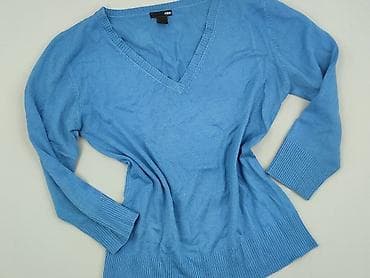 niebieski sweter hm: H&M, Sweter damski, rozmiar L — 1