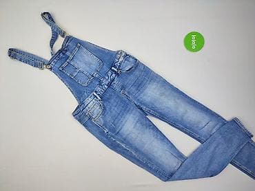 jansy: Denim, Ogrodniczki damskie, rozmiar S — 2
