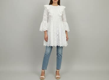 biała sukienka ślub cywilny: Sukienka damska, rozmiar S — 1