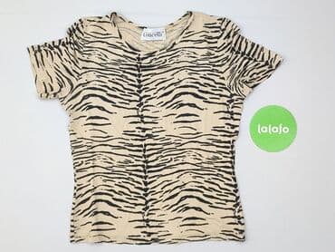 top z piórami mango: T-shirt damski, rozmiar M — 2