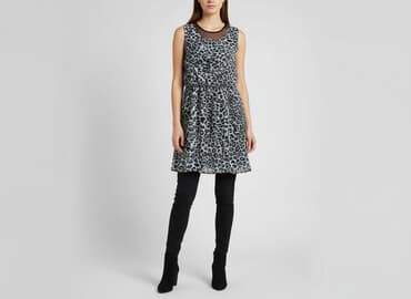 tanie sukienki w panterkę: Sukienka damska, rozmiar S — 1