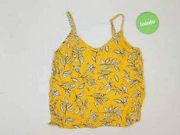 bluzka żółta w czarne paski: Sinsay, Top damski, rozmiar XS — 2