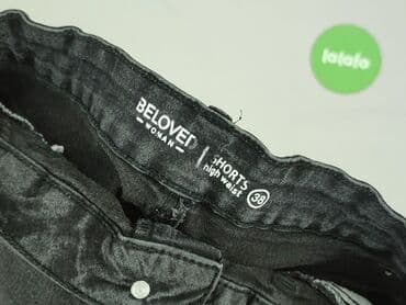 krótkie czarne spodenki materiałowe: Beloved, Szorty damskie, rozmiar M — 4