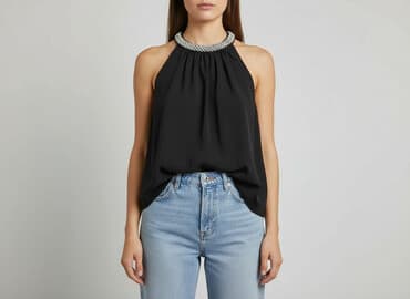 sukienki z perełkami: ONLY, Top damski, rozmiar L — 7