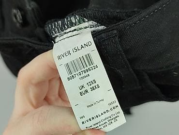 czarne cargo pull and bear: River Island Petite, Spodnie materiałowe damskie, rozmiar XS — 5