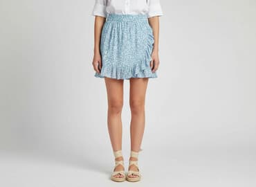 spódniczka alex biało niebieska: Clockhouse, Spódnica damska, rozmiar M — 6