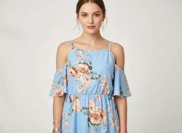 letnie sukienki plus size: Sukienka damska, rozmiar S — 1