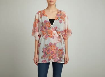 szyfonowa narzutka na sukienkę: Women`s cape, size One size — 1