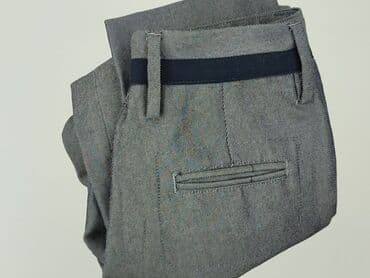 srebrne legginsy: Chic, Material trousers for women, S — 6