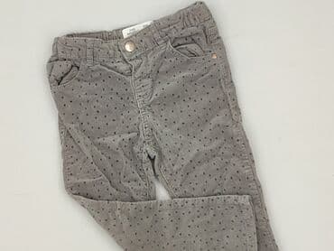 czarne wzorzyste rajstopy: Material trousers, Zara, 2-3 years, 98, condition - Perfect — 1
