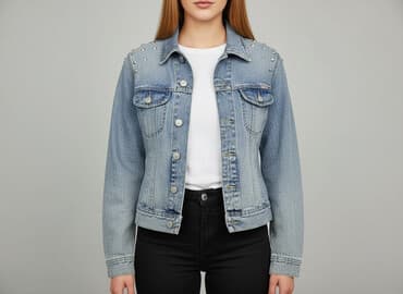 kurtki jeansowe mohito: Kurtka jeansowa damska, rozmiar S — 1