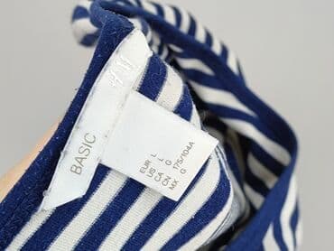 koszula niebieska hm: H&M Basic, Bluzka damska, rozmiar L — 4