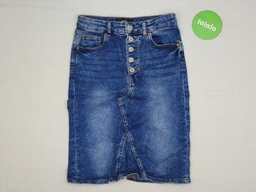 spódniczka dżinsowe z wysokim stanem: Denim Collection, Spódnica damska, rozmiar XS — 2