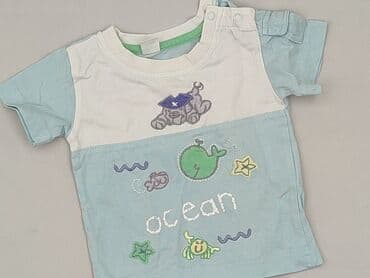koszula w geometryczne wzory: T-shirt, 1-3 months, condition - Very good — 1