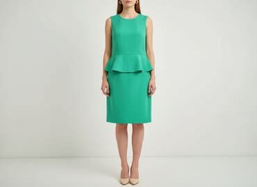 ciemnozielona sukienki: Sukienka damska, rozmiar M — 1