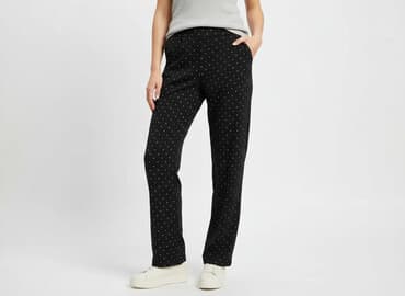 cekinowe spodnie h m: H&M, Spodnie materiałowe damskie, rozmiar M — 7