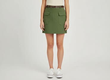 spódniczka khaki: Cropp, Spódnica damska, rozmiar S — 7