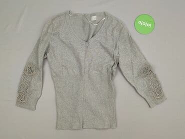 czarna sukienka i szary sweter: H&M, Sweter damski, rozmiar S — 2