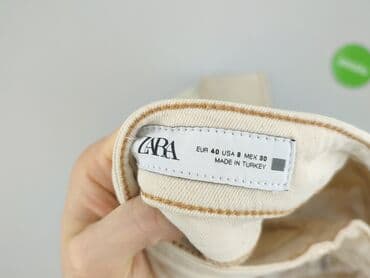 stradivarius wyprzedaż spodnie: Zara, Jeansy damskie, M — 4