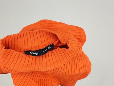 koszulka z długim rękawem w paski: Sinsay, Top damski, rozmiar XS — 4