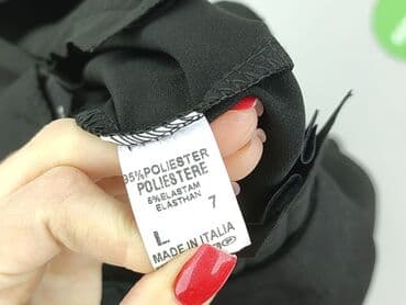 Women's Pants: Moda Italia, Spodnie materiałowe damskie, rozmiar L — 4