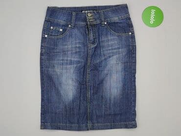 spódniczka dżinsowe z wysokim stanem: Jeanswear, Spódnica damska — 2