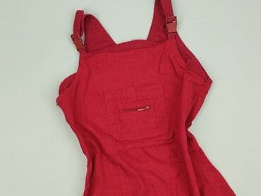 szeroki czerwony pasek do sukienki: Ogrodniczki damskie, XL — 1