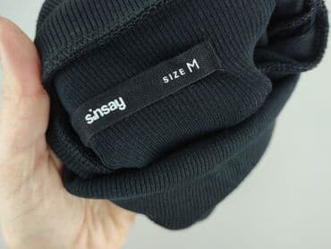 czarna sukienka ze srebrnymi wstawkami: Sinsay, Sukienka damska, M — 5