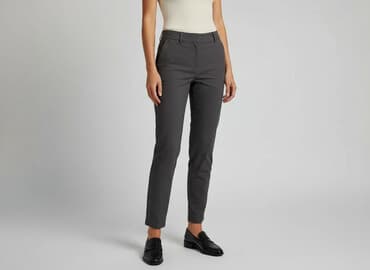 spodnie skórzane massimo dutti: Massimo Dutti, Spodnie materiałowe damskie, rozmiar L — 1