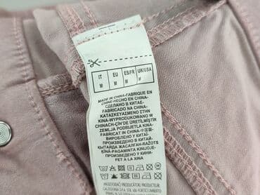 calzedonia spodnie z wysokim stanem: Material trousers for women, size M — 5