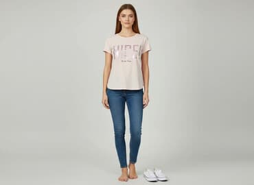 koszulka real rozowa: Drywash, T-shirt damski, rozmiar S — 6