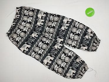 buty elephant: Damskie spodnie typu harem/boho z etnicznym wzorem w słonie - Kolor — 3