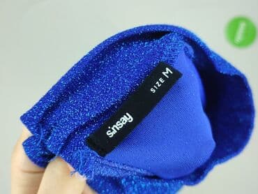 bluzki z błyszczącą nitką: Sinsay, Top damski, rozmiar M — 4