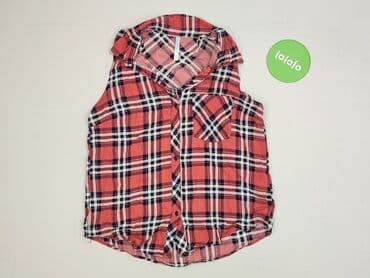 bluzki w kratkę czerwona: Bershka, Women's blouse, size S — 3