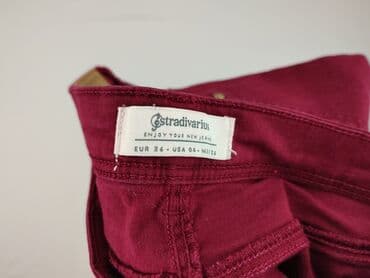 brązowe spodnie woskowane stradivarius: Stradivarius, Jeansy damskie, rozmiar S — 6