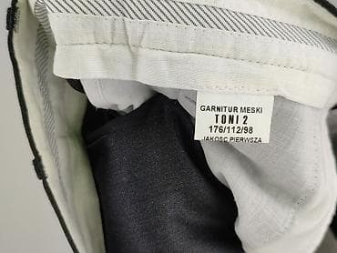 Men: Męskie spodnie garniturowe TONI 2 - Kolor: ciemnoszary/antracyt - — 4