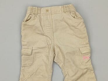 woskowane spodnie czarne: Baby material trousers, 3-6 months, 62-68 cm, George, condition - Good — 1