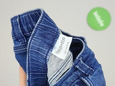 hm top bialy: Spodnie jeansowe, F&F, 1-3 m, stan - Idealny — 4