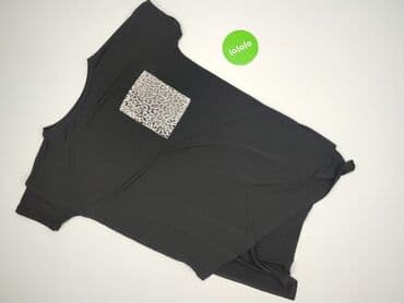 czarne t shirty damskie w serek: T-shirt damski, rozmiar 2XL — 2