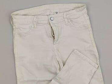 białe damskie jeansy: H&M, Jeansy damskie, rozmiar M — 1