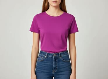 koszulka real rozowa: T-shirt damski, rozmiar S — 5