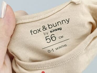 pajacyk zimowy dla noworodka: Body, Fox&Bunny, 0-1 month, 
condition - Perfect — 4