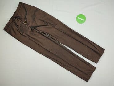 brazowe jeansy: Spodnie materiałowe damskie, rozmiar S — 2