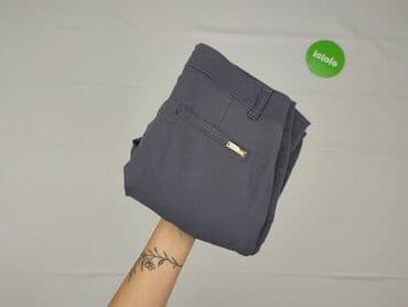 szare szerokie jeansy: M.Sara, Spodnie materiałowe damskie, rozmiar S — 6